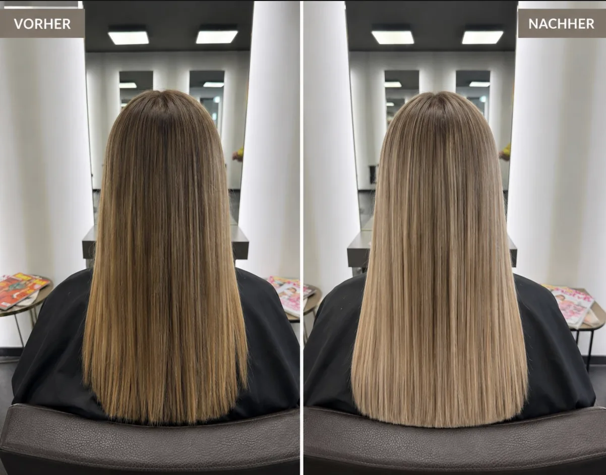 Vorher Nachher Keratin Glättung – Friseur München Pasing